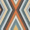 SCHÖNER LEBEN. Tischdecke Clarke & Clarke STUDIO G geometrisch Ethno Raute creme bunt verschiedene Größen
