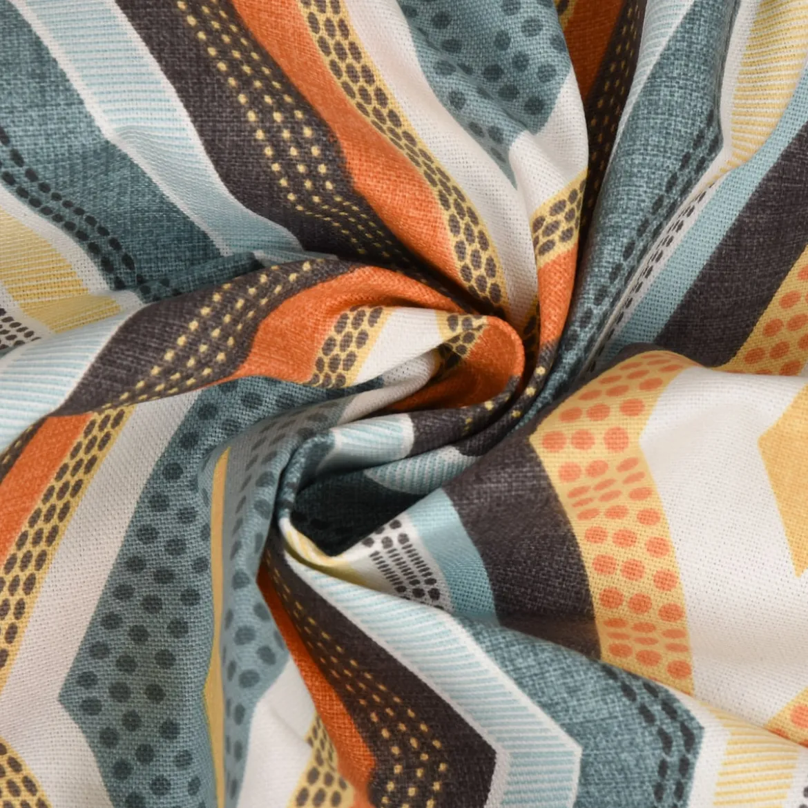 SCHÖNER LEBEN. Tischdecke Clarke & Clarke STUDIO G geometrisch Ethno Raute creme bunt verschiedene Größen