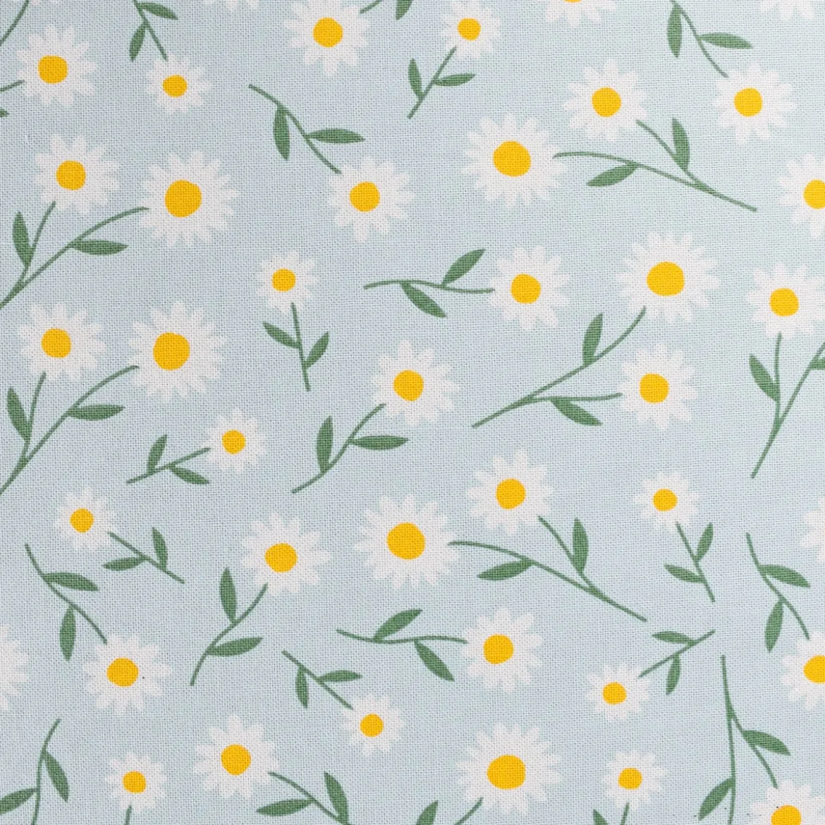 SCHÖNER LEBEN. Tischdecke Daisy Sweet Field Gänseblümchen Leinenlook hellblau oder natur weiß verschiedene Größen
