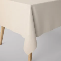 SCHÖNER LEBEN. Tischdecke Deluxe Viskose Leinen uni ecru verschiedene Größen