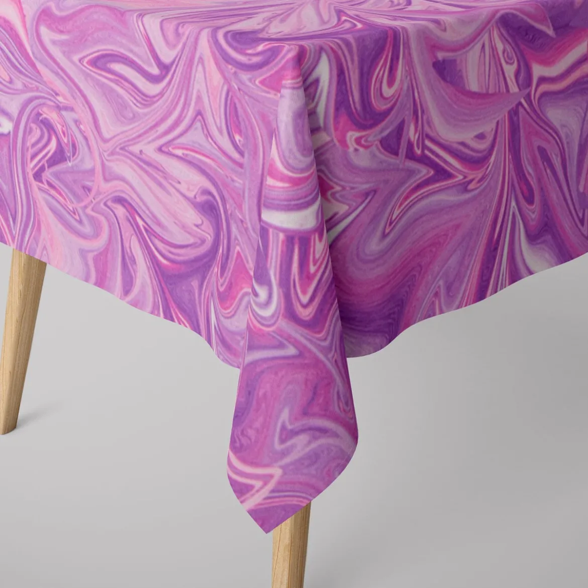 SCHÖNER LEBEN. Tischdecke Digitaldruck Retro Batik lila pink verschiedene Größen