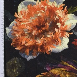 SCHÖNER LEBEN. Tischdecke Digitaldruck Blumen dunkel bunt eckig in verschiedenen Größen