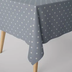 SCHÖNER LEBEN. Tischdecke Full Stop Punkte blau weiß verschiedene Größen