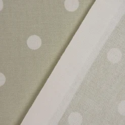 SCHÖNER LEBEN. Tischdecke Full Stop Punkte grünbeige weiß verschiedene Größen