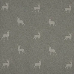SCHÖNER LEBEN. Tischdecke helle Hirsche beige braun türkis verschiedene Größen
