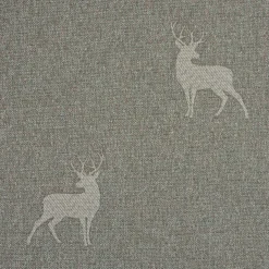 SCHÖNER LEBEN. Tischdecke helle Hirsche beige braun türkis verschiedene Größen