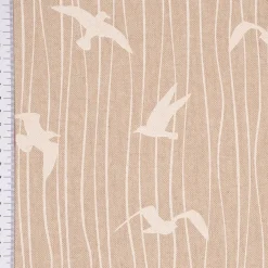 SCHÖNER LEBEN. Tischdecke Iconic Seagull Stripe Möwen Streifen natur weiß verschiedene Größen