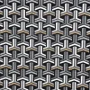 SCHÖNER LEBEN. Tischdecke Jacquard grafisch T schwarz weiß goldfarbig eckig in div. Größen