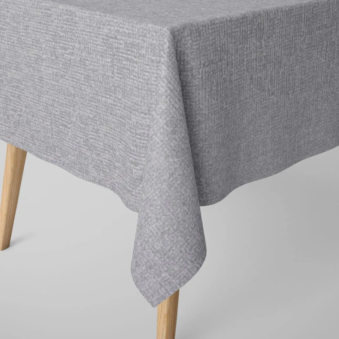 SCHÖNER LEBEN. Tischdecke Jacquard-Stoff Double Face Struktur Lurex Silberglanz eckig in verschiedenen Größen