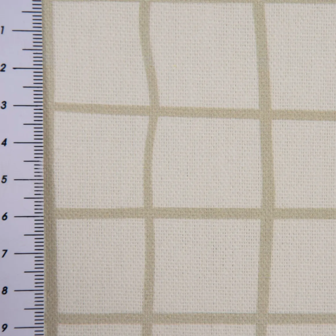 SCHÖNER LEBEN. Tischdecke Karo Gitter wollweiß beige verschiedene Größen