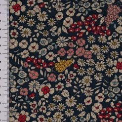 SCHÖNER LEBEN. Tischdecke Leinenlook Blossom Dream Blüten blau pink gelb verschiedene Größen