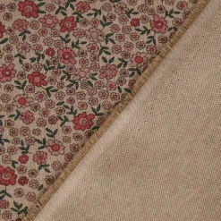 SCHÖNER LEBEN. Tischdecke Leinenlook Sweet Daisy Allover Blümchen natur rosa verschiedene Größen