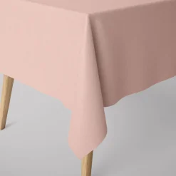 SCHÖNER LEBEN. Tischdecke Leinenlook uni rosa verschiedene Größen
