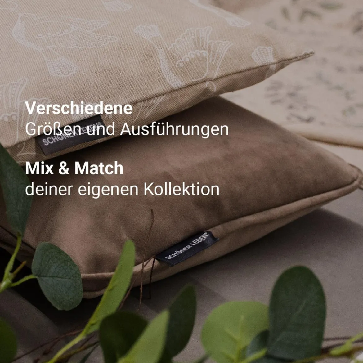 SCHÖNER LEBEN. Tischdecke Leinenlook uni natur verschiedene Größen