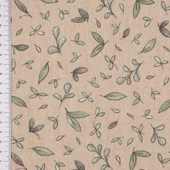 SCHÖNER LEBEN. Tischdecke Leinenlook Leaf Soft Watercolor Allover Blätter natur grün verschiedene Größen