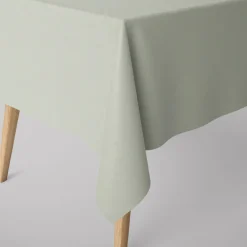 SCHÖNER LEBEN. Tischdecke Leinenlook uni pastell mint verschiedene Größen