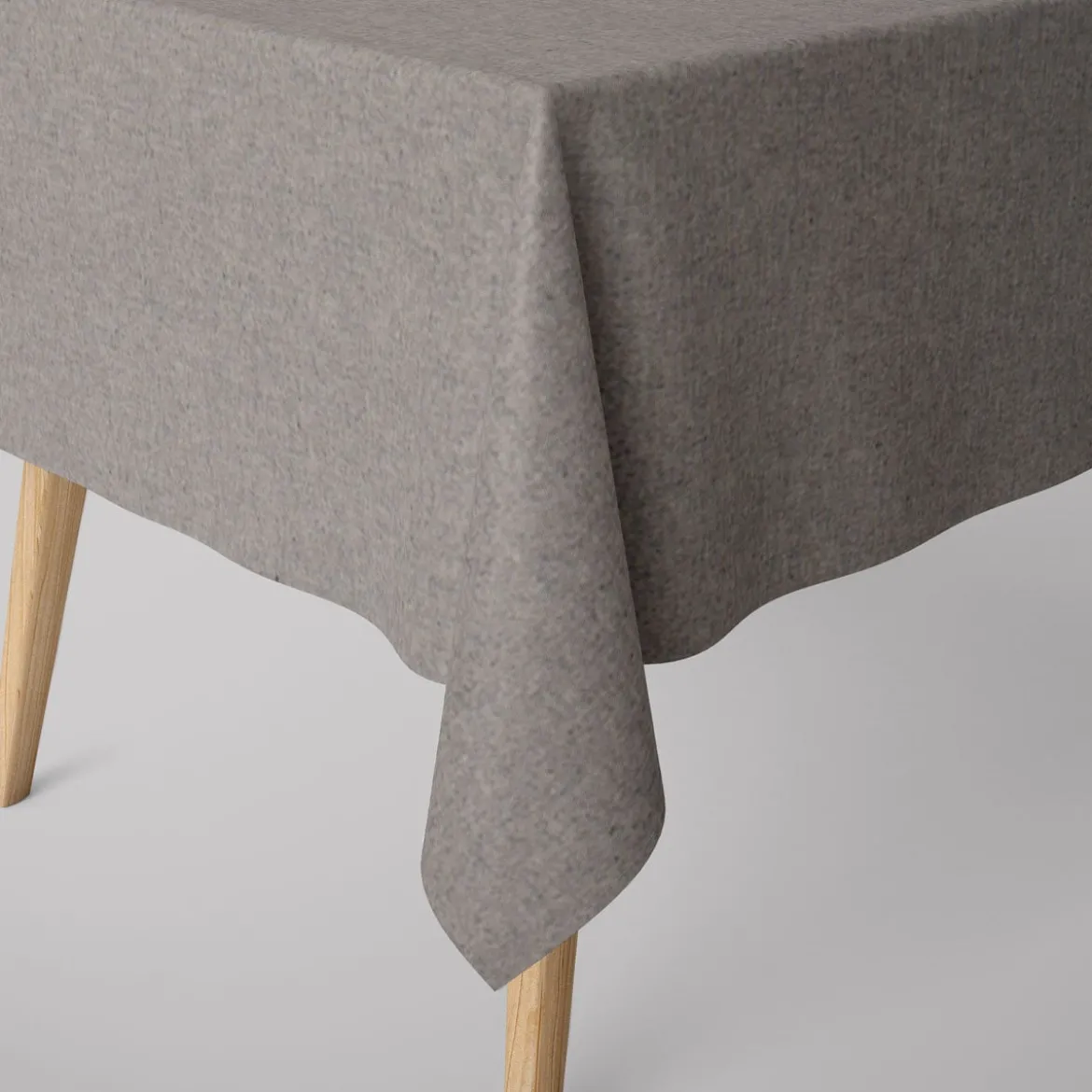 SCHÖNER LEBEN. Tischdecke Leinenlook meliert uni dunkelblau verschiedene Größen