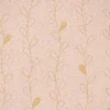 SCHÖNER LEBEN. Tischdecke Metallic Blätterranken rosa goldfarbig verschiedene Größen