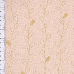 SCHÖNER LEBEN. Tischdecke Metallic Blätterranken rosa goldfarbig verschiedene Größen