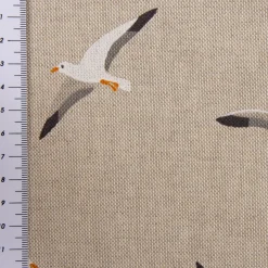 SCHÖNER LEBEN. Tischdecke Möwen natur verschiedene Größen