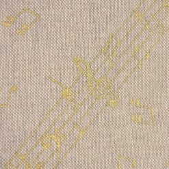 SCHÖNER LEBEN. Tischdecke Noten natur gold verschiedene Größen