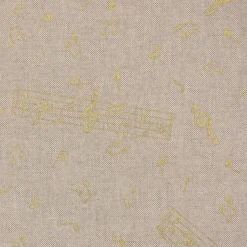SCHÖNER LEBEN. Tischdecke Noten natur gold verschiedene Größen