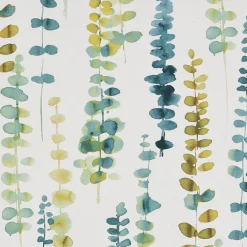 SCHÖNER LEBEN. Tischdecke Ranken Blätter Aquarell weiß grün blau verschiedene Größen