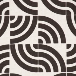 SCHÖNER LEBEN. Tischdecke Retro Quadrat Bogen schwarz weiß verschiedene Größen