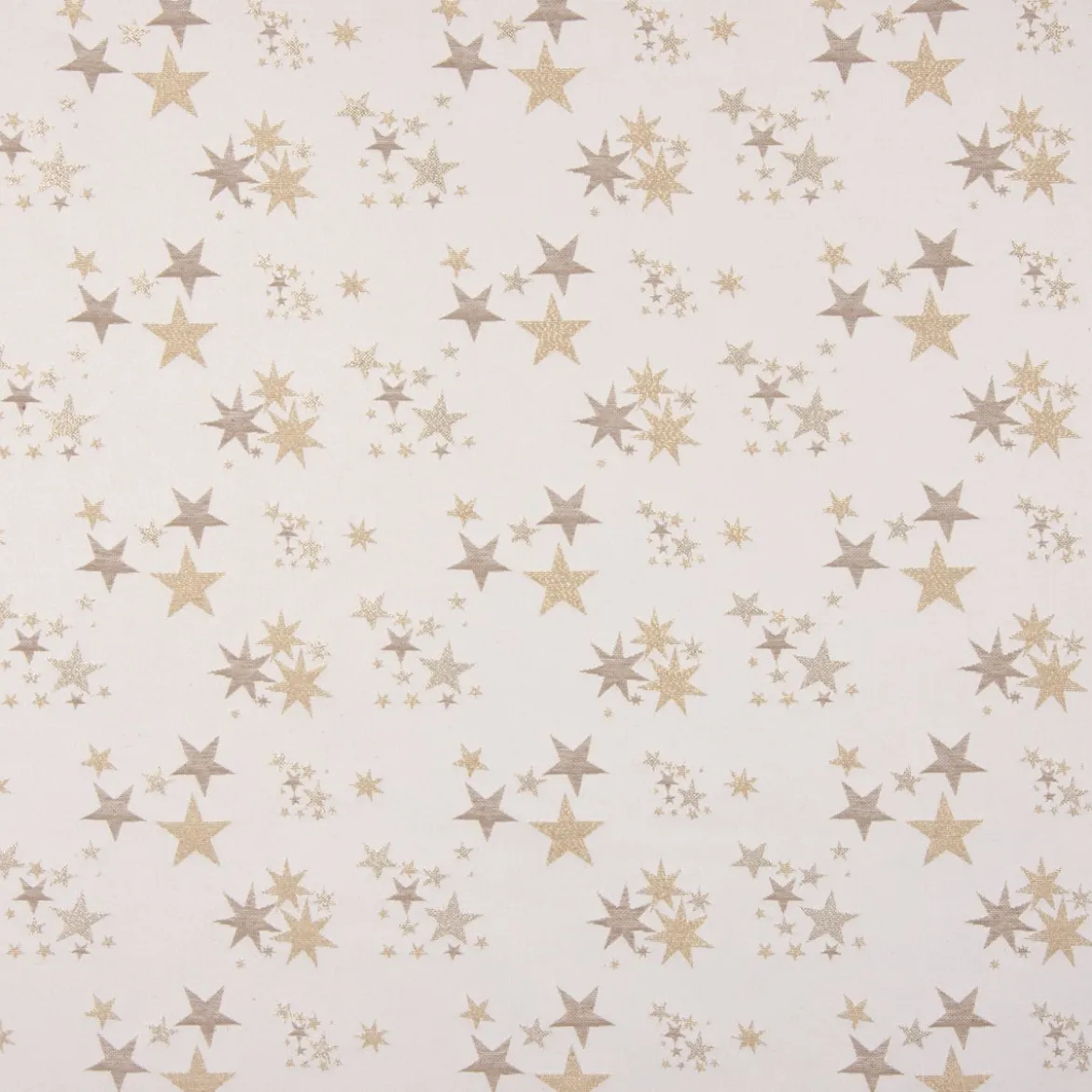 SCHÖNER LEBEN. Tischdecke Sterne beidseitig beige gold eckig in verschiedenen Größen