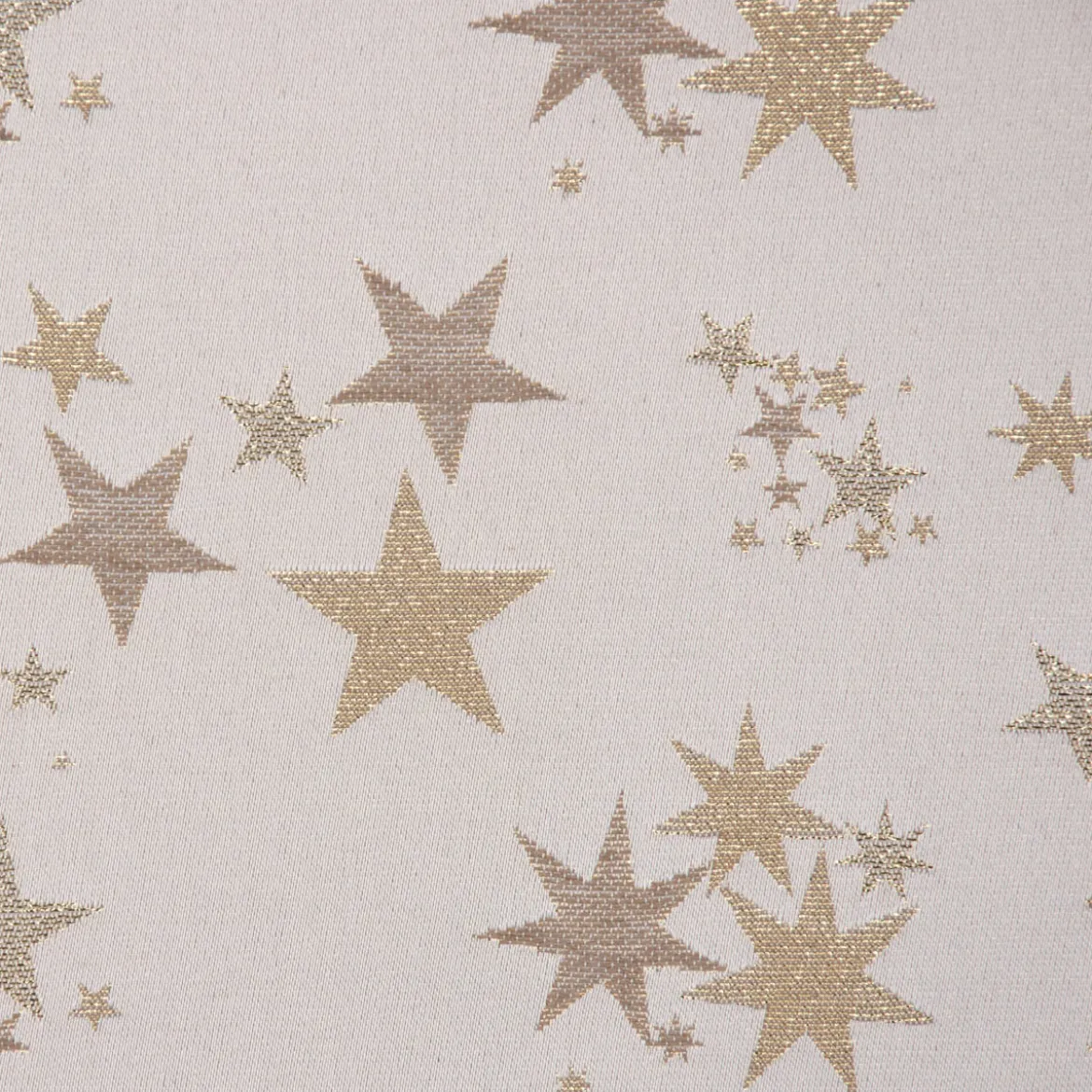SCHÖNER LEBEN. Tischdecke Sterne beidseitig beige gold eckig in verschiedenen Größen