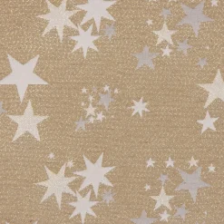 SCHÖNER LEBEN. Tischdecke Sterne beidseitig gold beige eckig in verschiedenen Größen