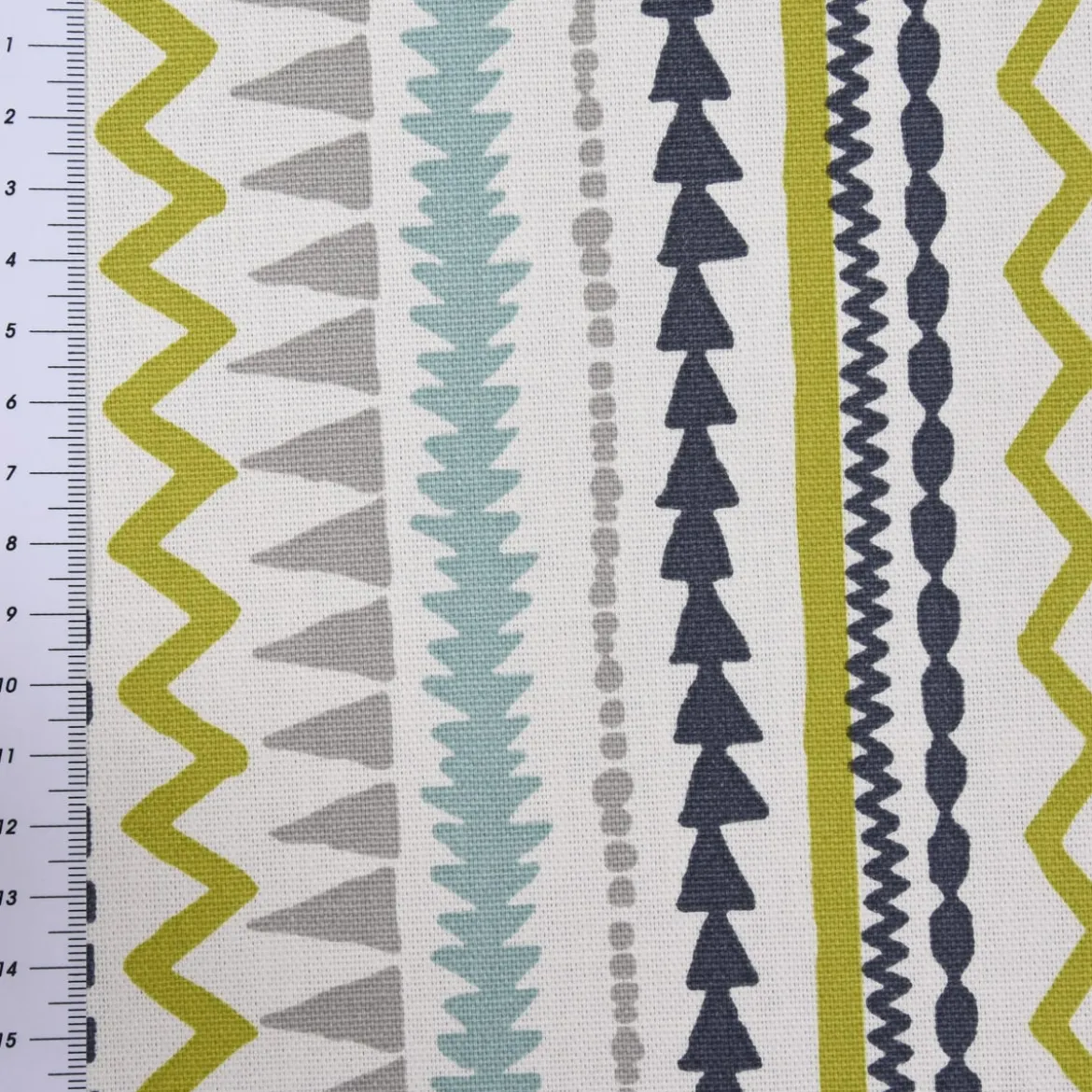 SCHÖNER LEBEN. Tischdecke Streifen Ethno Inka weiß grau grün rosa verschiedene Größen