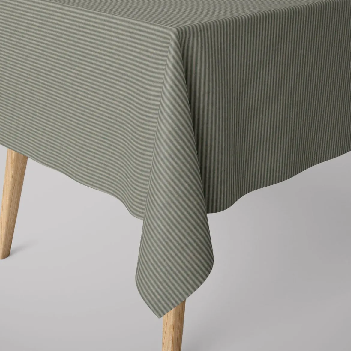 SCHÖNER LEBEN. Tischdecke Streifen 3mm beige mintgrün verschiedene Größen