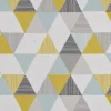 SCHÖNER LEBEN. Tischdecke STUDIO G Brio Dreiecke Mineral mint grün grau verschiedene Größen