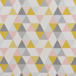 SCHÖNER LEBEN. Tischdecke STUDIO G Brio Dreiecke Sorbet rosa senf blau grau verschiedene Größen