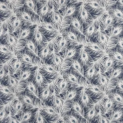 SCHÖNER LEBEN. Tischdecke STUDIO G Federn Pfau dunkelblau weiß blau verschiedene Größen