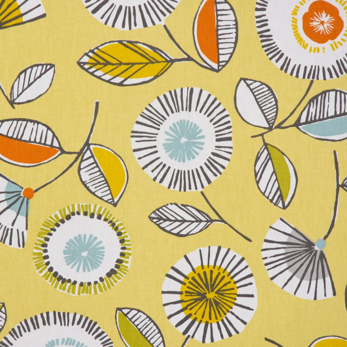 SCHÖNER LEBEN. Tischdecke Sundance Blumen hellgrün braun orange aqua verschiedene Größen