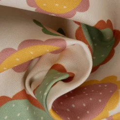 SCHÖNER LEBEN. Tischdecke wollweiß mit Blumen Blüten bunt verschiedene Größen