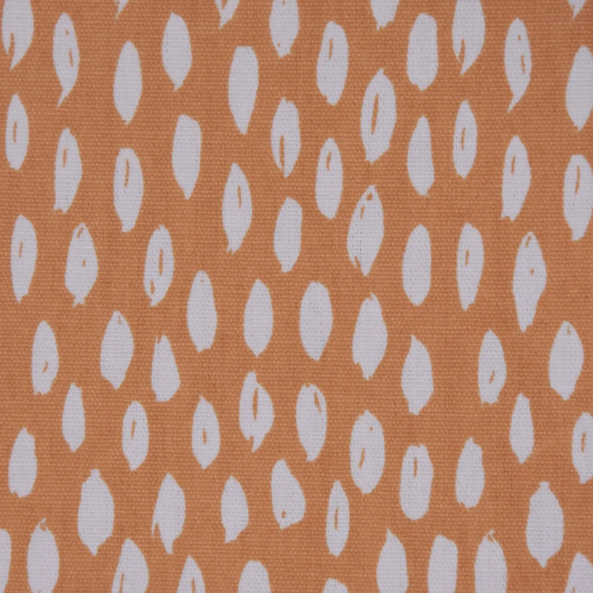 SCHÖNER LEBEN. Tischläufer Bayside Tupfen Pinselstriche orange weiß 40x160cm