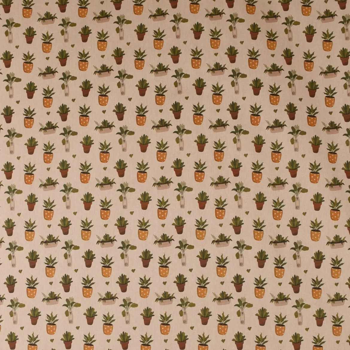 SCHÖNER LEBEN. Tischläufer Blätter Pflanzen Vase Pflanztopf natur gelb grün braun 40x160cm