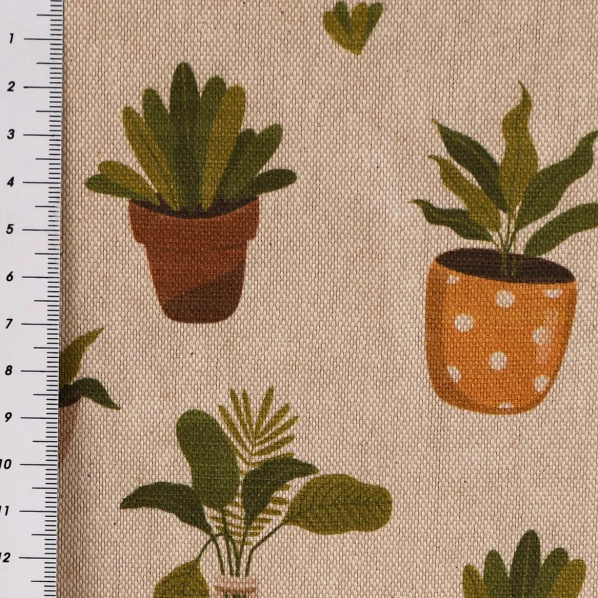 SCHÖNER LEBEN. Tischläufer Blätter Pflanzen Vase Pflanztopf natur gelb grün braun 40x160cm
