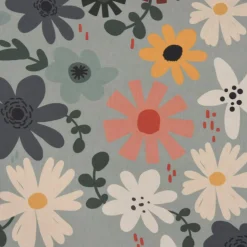 SCHÖNER LEBEN. Tischläufer Blumen Blüten mint bunt 40x160cm