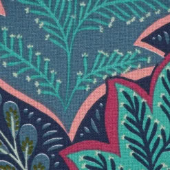 SCHÖNER LEBEN. Tischläufer Botanic Arty Blätter blau pink grün 40x160cm