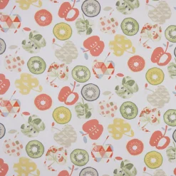 SCHÖNER LEBEN. Tischläufer Bramley Apfel Kiwi weiß rot grün beige 40x160cm