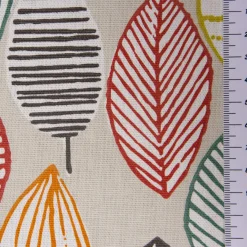 SCHÖNER LEBEN. Tischläufer Canyon Blätter beige braun grün rot 40x160cm