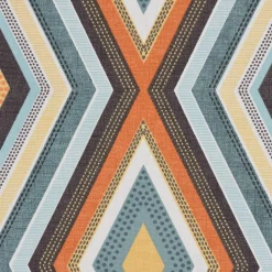 SCHÖNER LEBEN. Tischläufer Clarke & Clarke STUDIO G geometrisch Ethno Raute creme bunt 40x160cm