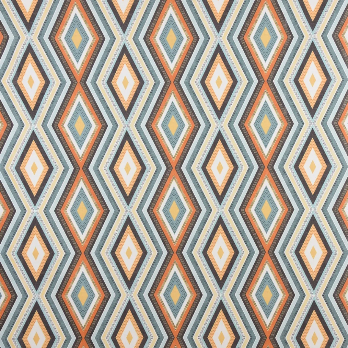 SCHÖNER LEBEN. Tischläufer Clarke & Clarke STUDIO G geometrisch Ethno Raute creme bunt 40x160cm