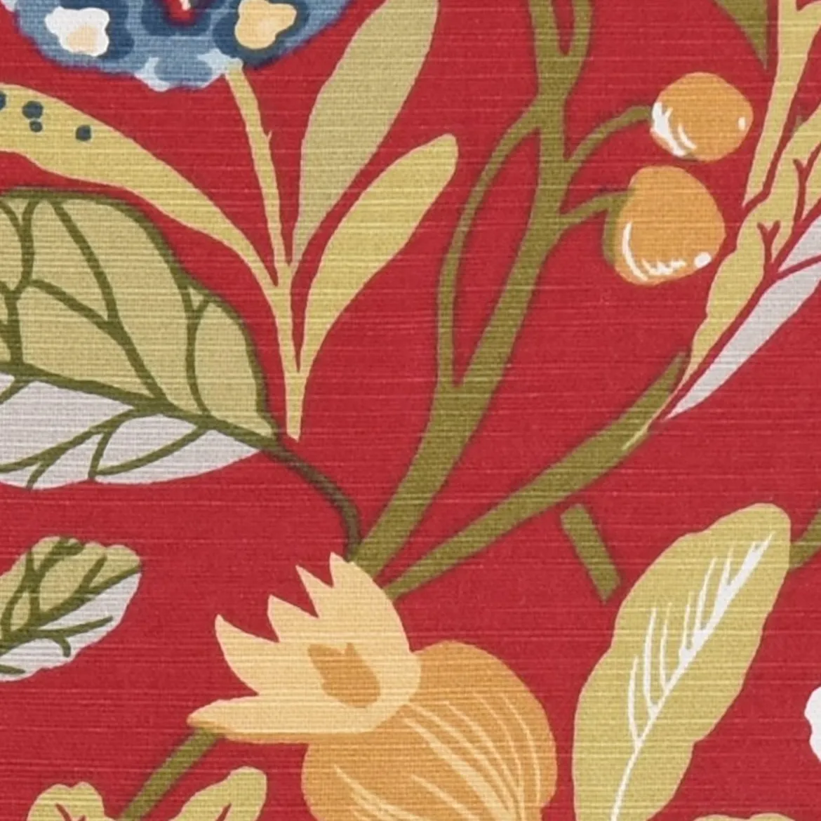 SCHÖNER LEBEN. Tischläufer Clarke & Clarke STUDIO G Blumen Hase rot grün blau 40x160cm