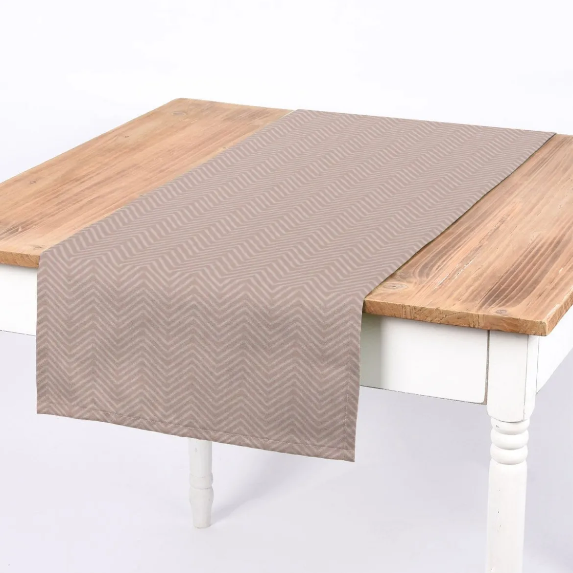 SCHÖNER LEBEN. Tischläufer Clarke & Clarke STUDIO G Pica ZickZack rosa 40x160cm