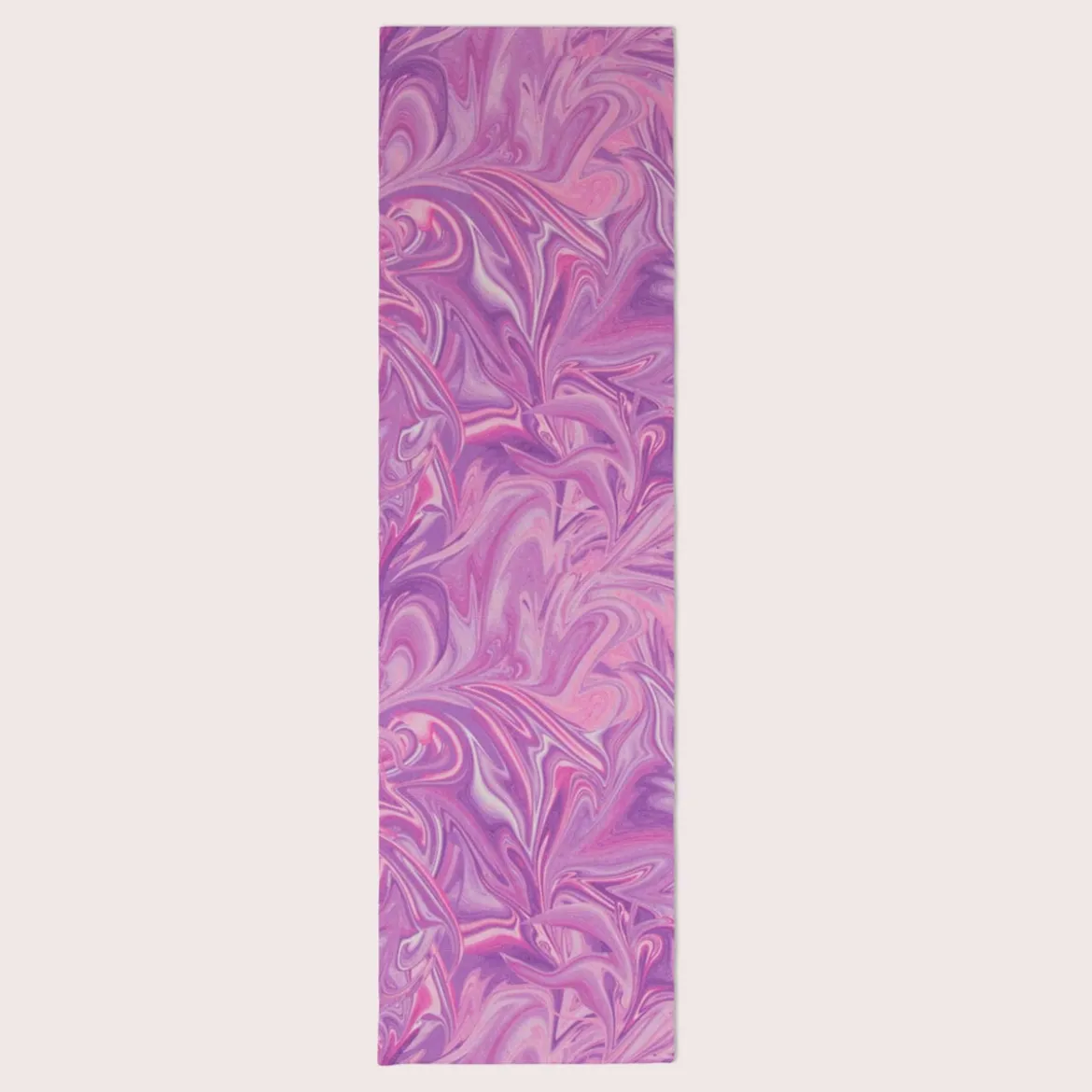 SCHÖNER LEBEN. Tischläufer Digitaldruck Retro Batik lila pink 40x160cm